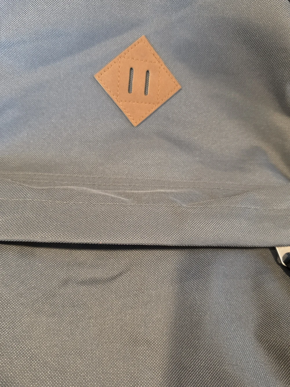 Grey Backpack with Tan Accents for Men